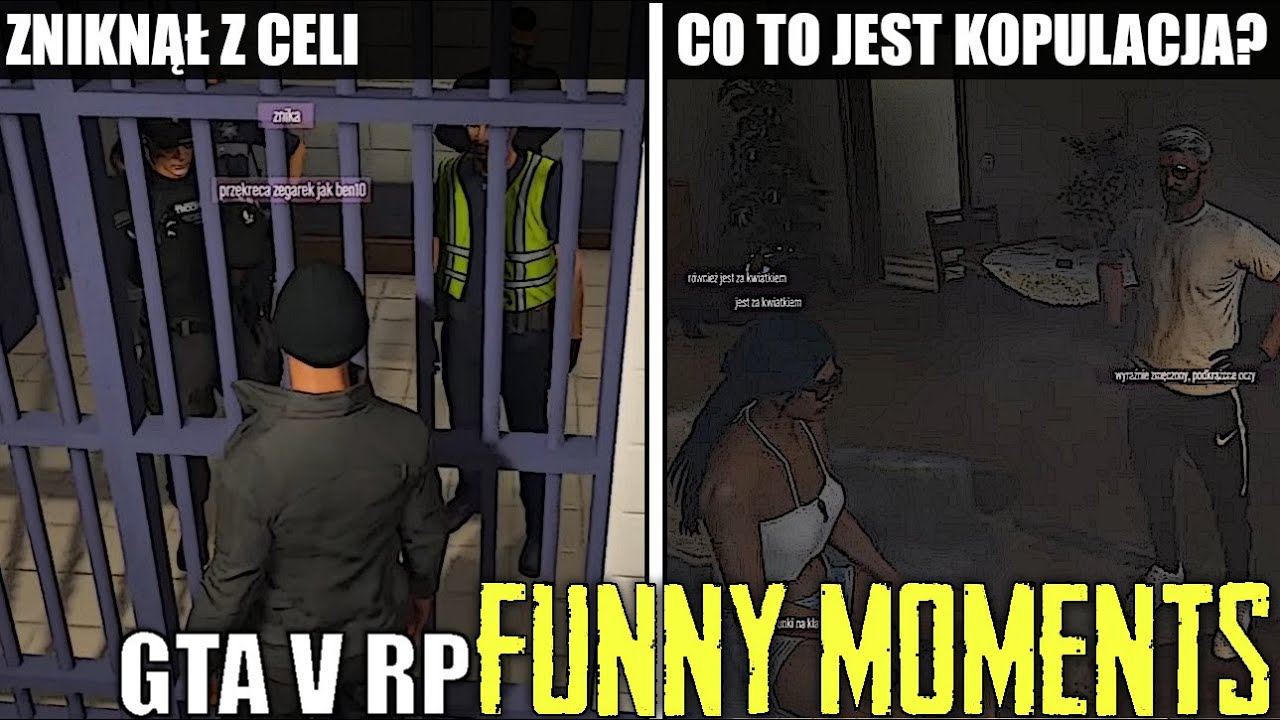 GTA V RP[ZNIKNĄŁ Z CELI/CO TO JEST KOPULACJA?/MOŻNA GO J**AĆ/CHŁOP NA LIŚCIA/WJAZD NA JOKERA] [FM]