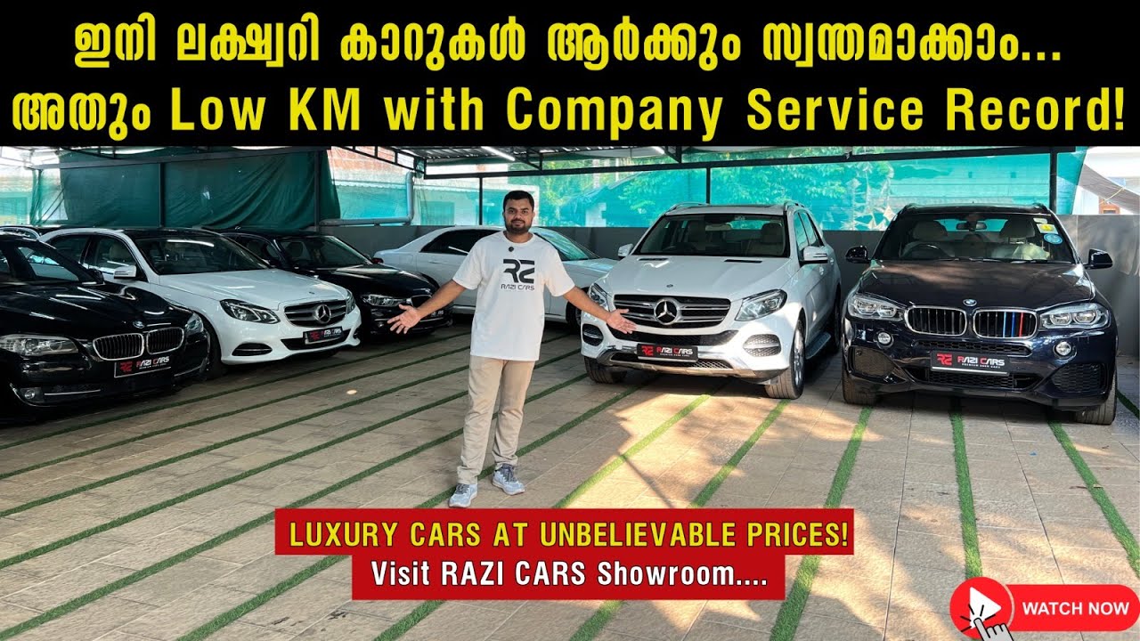 Best Used Luxury Cars in Kerala | Low KM Luxury Cars for Sale | Razi Cars Showroom #shorts