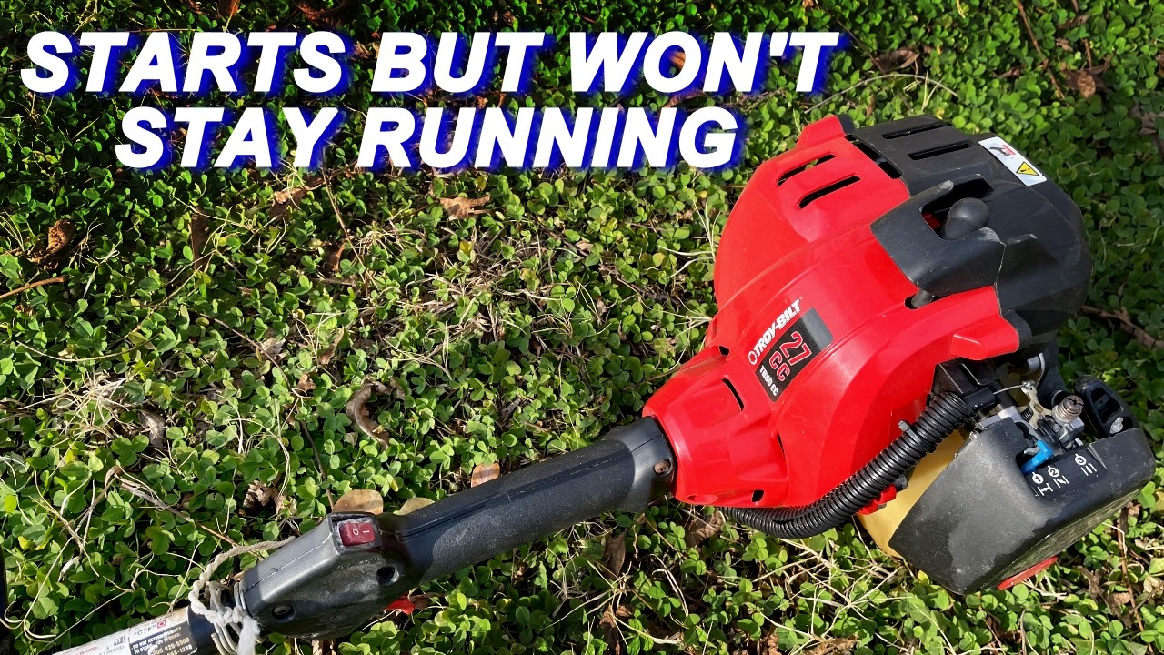 Ремонт триммера Troy-Bilt, у которого возникли проблемы в работе.