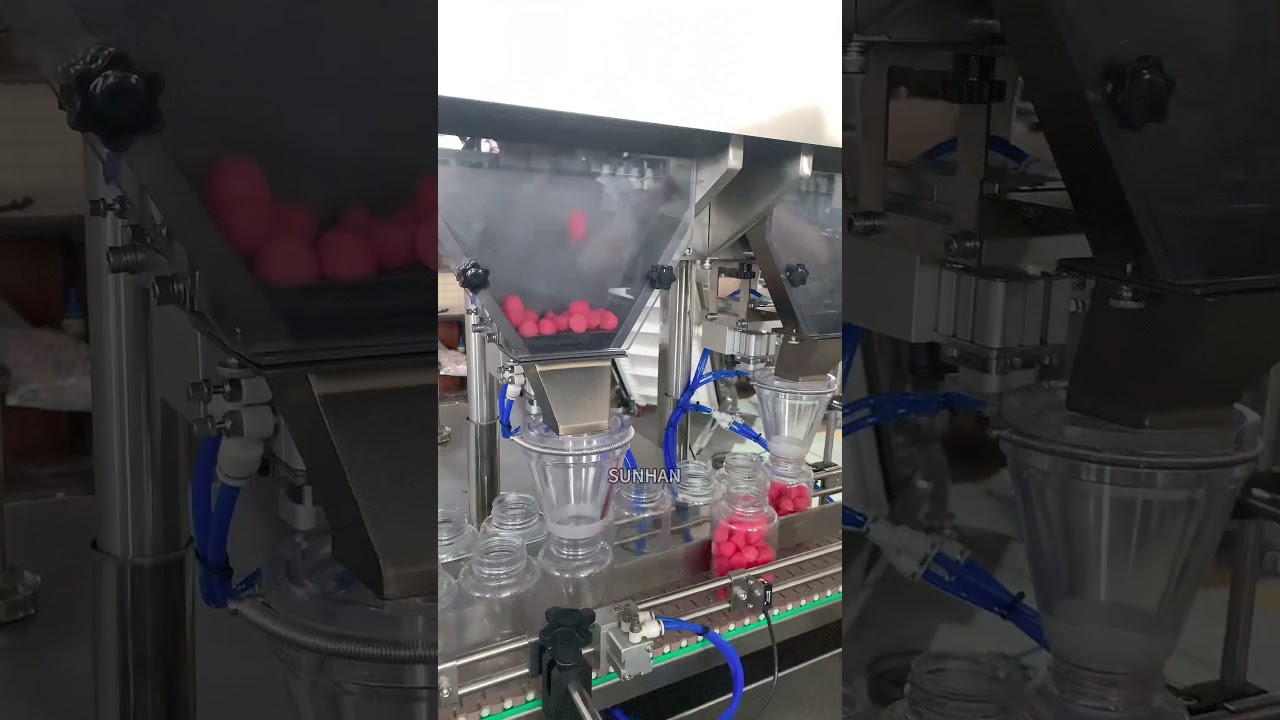 Automatic Gummy Counting Filling Machine #fillingmachine #countingmachine #gummy