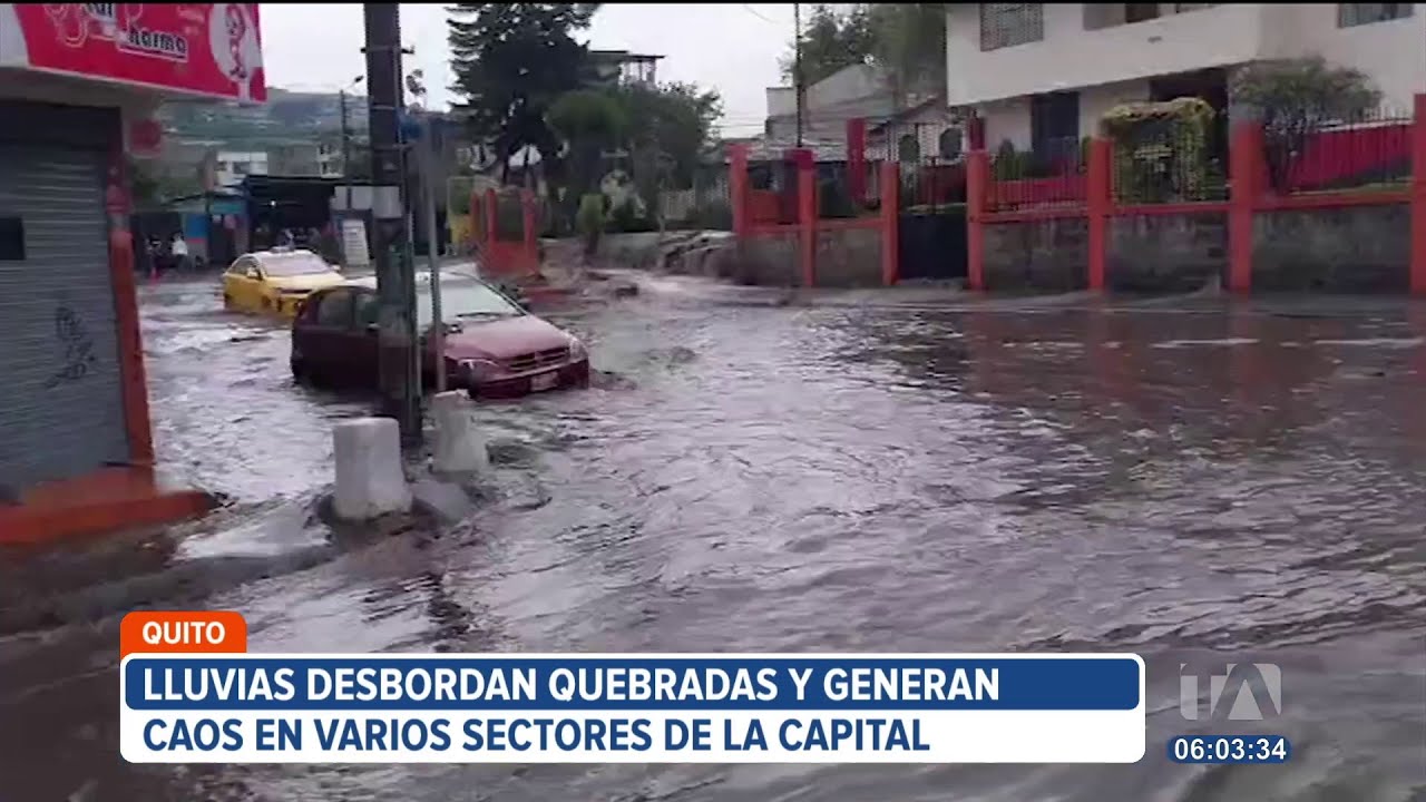 Inundaciones, desbordamientos de ríos y desastres por lluvias en Quito