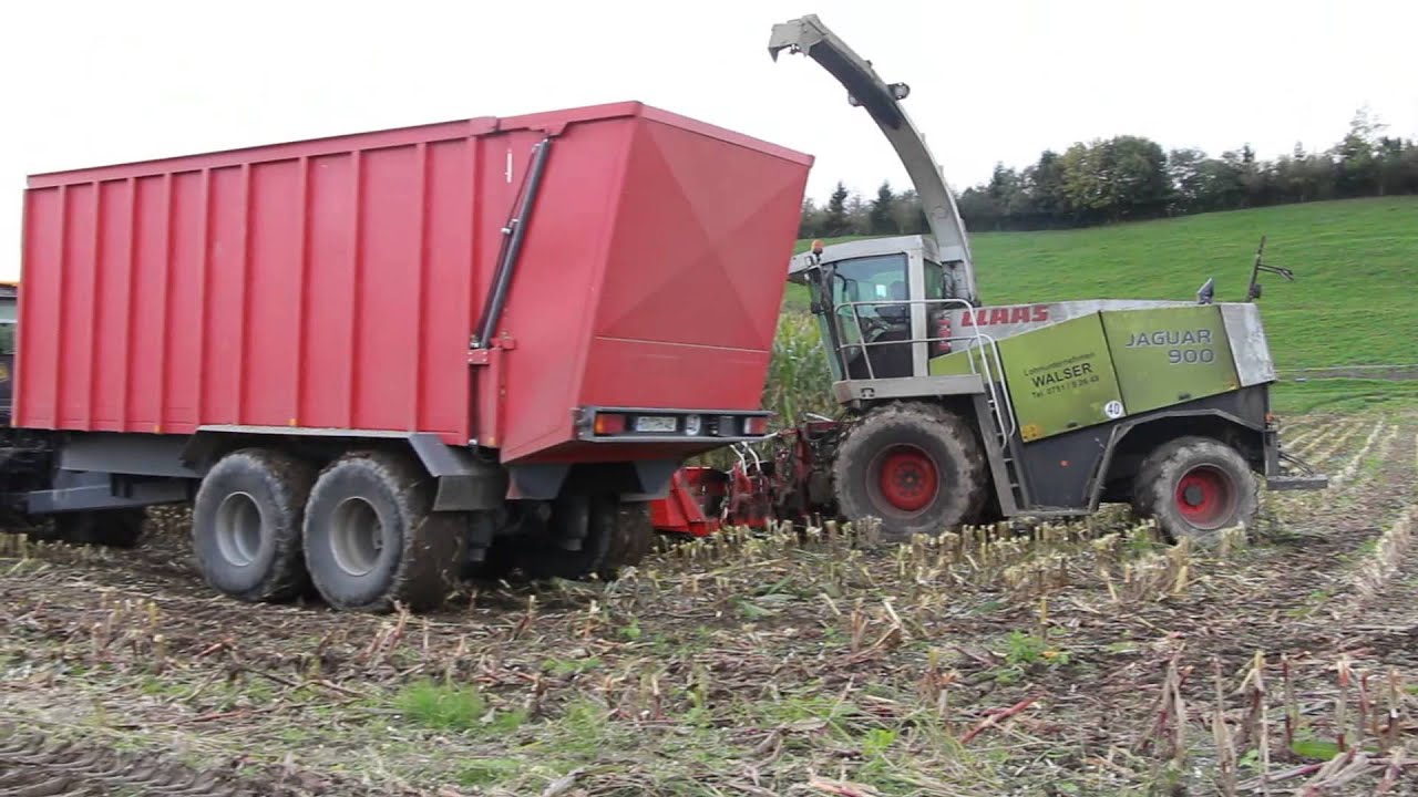 Maishäckseln 2014 Teil 5 mit MB Trac 1600, JCB