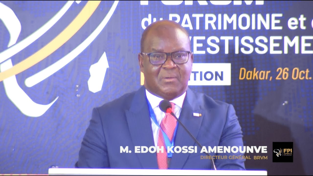 Allocution  M. Edoh Kossi AMENOUNVE Directeur Général BRVM