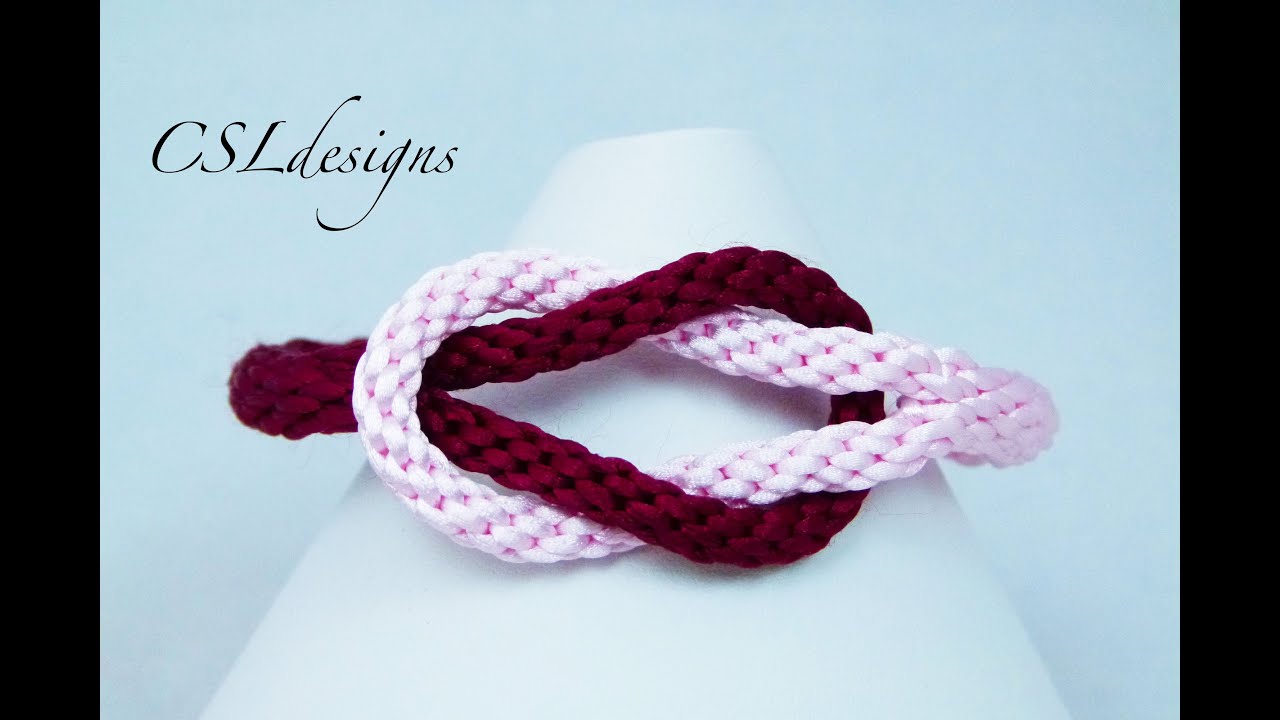 Infinity kumihimo bracelet