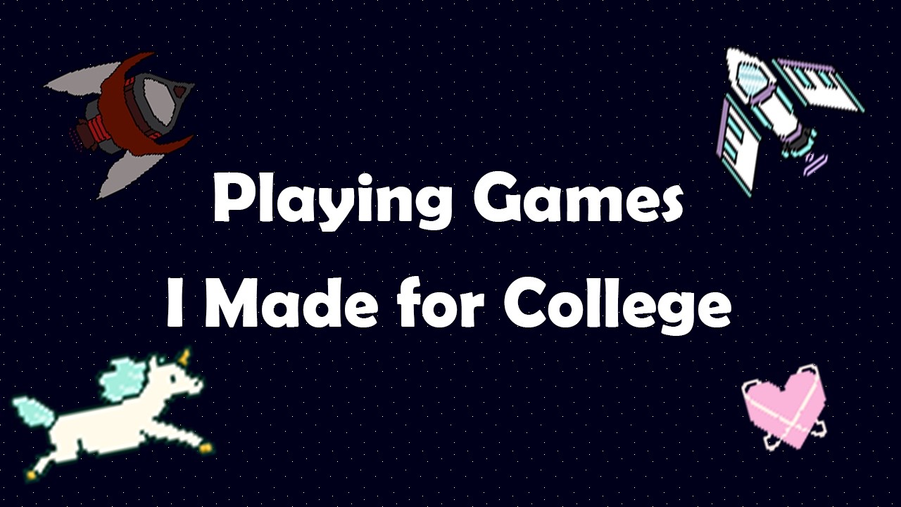 Playing Games I Made for College Part 1: Endless Runner and Space Shooter