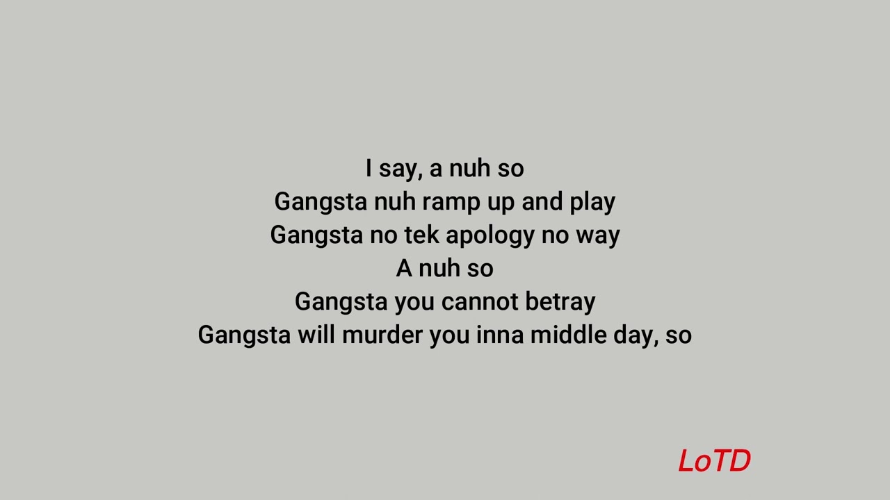 Terror Fabulous - Gangsta Anthem (lyrics)