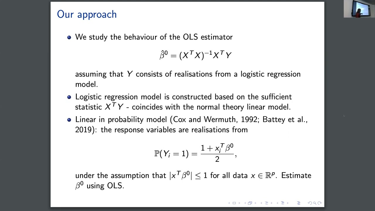 Rebecca Lewis - Inference in High-Dimensional Logistic Regression Models with Separated Data