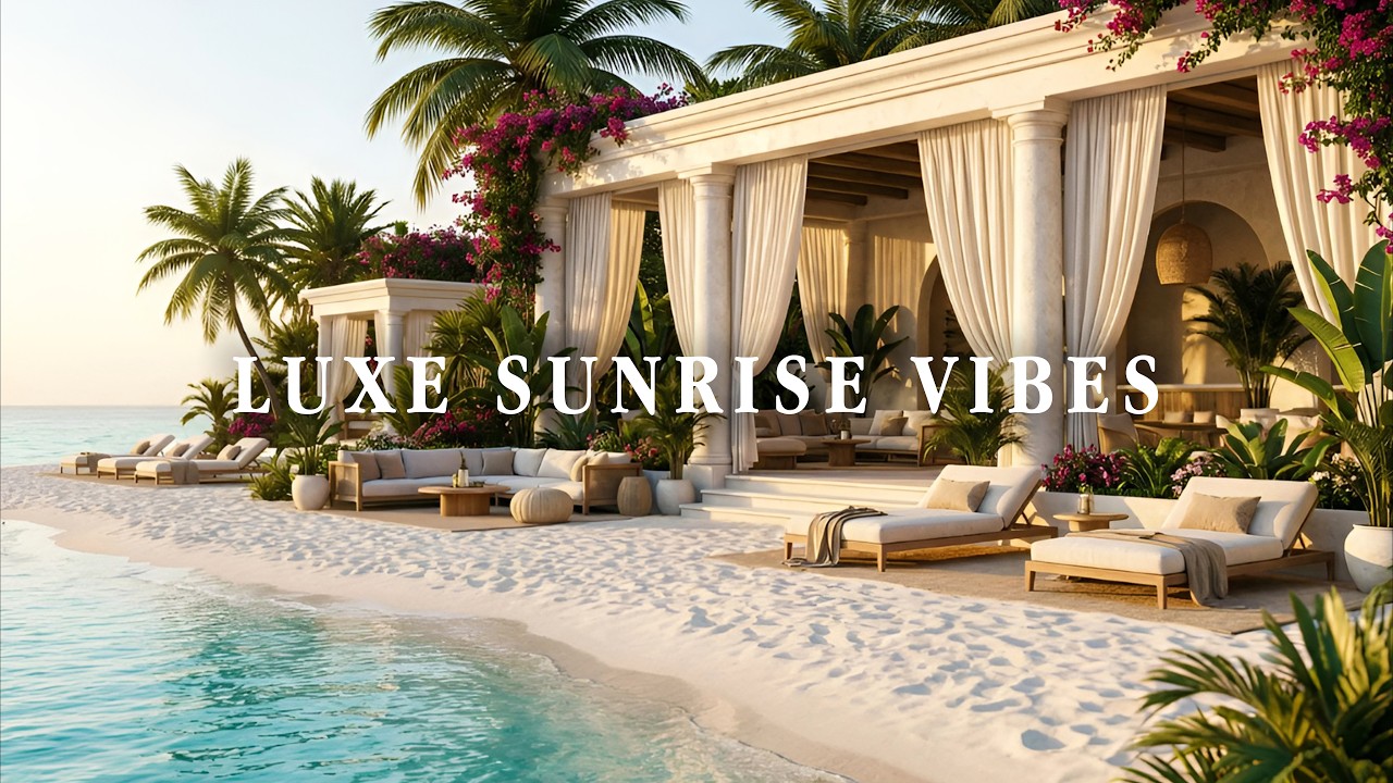 Morning Beach House Chill | Soft Ocean Morning Atmosphere