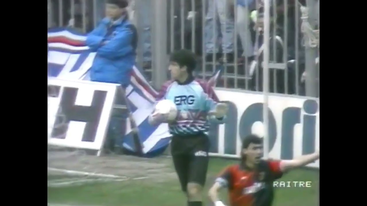 FULL MATCH - SAMPDORIA 1-2 GENOA (SERIE A 1990/1991)