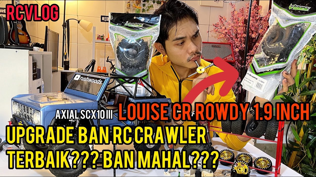 Upgrade & install tires CR ROWDY 1,9 inch On boomracing Krait | RC CRAWLER | scx10 iii | Rcvlog