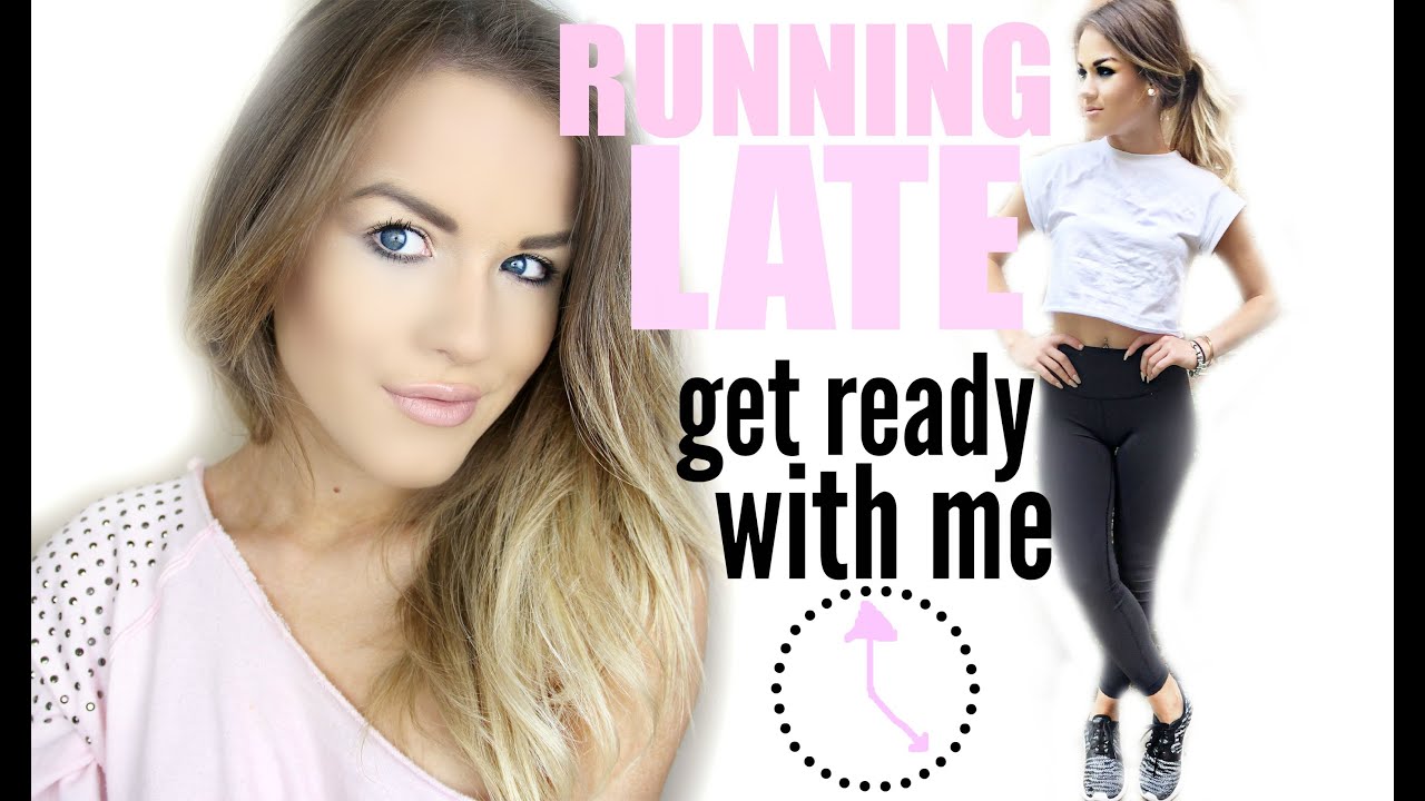 Running Late Hair, Makeup, & Outfit | Get Ready with Me
