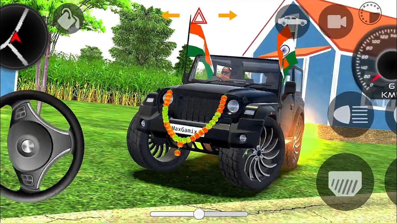Modified Mahindra Thar😈Games:Indian Thar Black (Gadi Wala Games) Car Game Android Game Part,28#Games