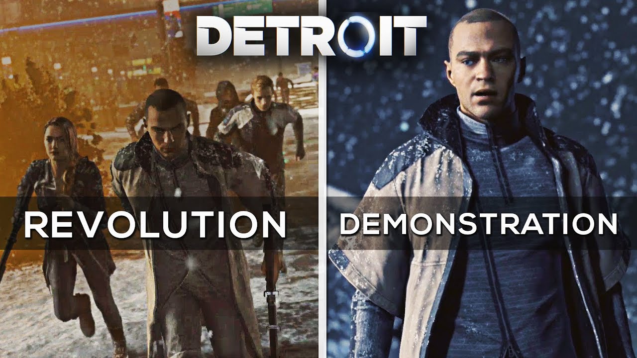 Revolution vs Demonstration (Which is the Right Choice?) - DETROIT BECOME HUMAN
