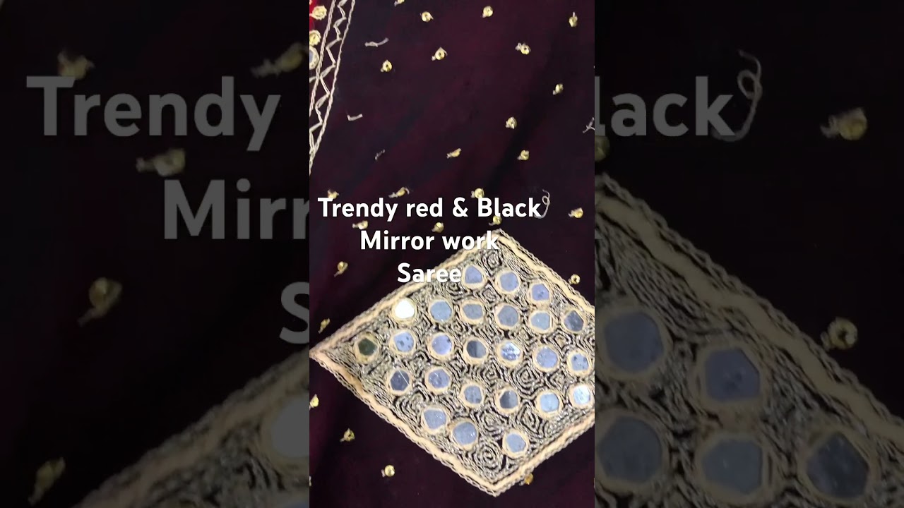 @Elegance boutique35 # saree #safoon#Mirror work # Trendy