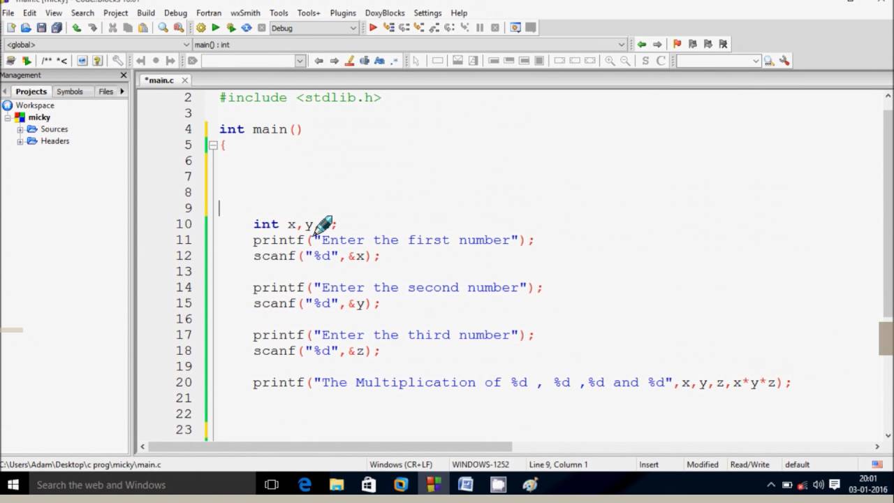 Classification of Function in C