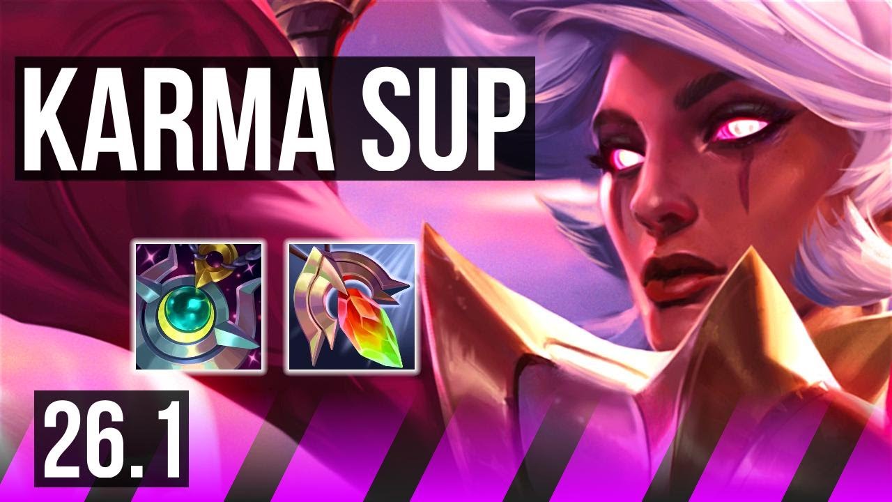 KARMA & Ziggs vs THRESH & Aphelios (SUP) | KR Master | 26.1