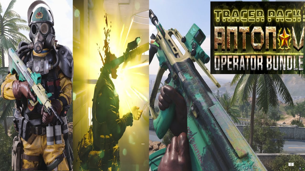 Antonov Operator Bundle Nuclear Green-Yellow Tracers and Dismemberment Effect Call Of Duty Cold War!