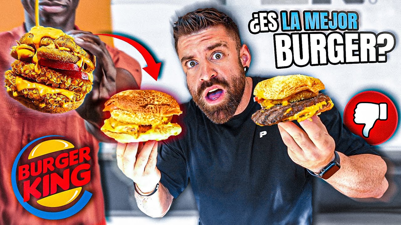 COMIENDO en BURGER KING las NUEVAS HAMBURGUESAS de CHEDDAR WAVE &iquest;ES PUBLICIDAD ENGA&Ntilde;OSA?