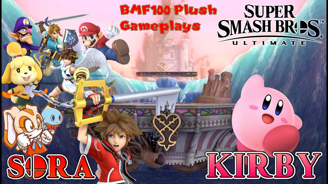 BMF100 Plush Gameplays: Sora Vs Kirby Super Smash Bros. Ultimate (Stamina Battle) Gameplay!