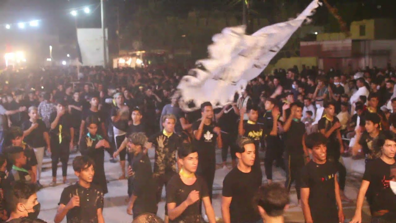استعراض موكب خدام ام البنين /في المنصورية /محرم 1443