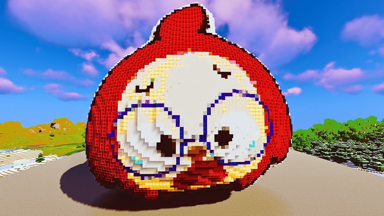 RED FALLING Hogi | 3D Pixel Art Build l Mega Full Bell Vocoding Power Effects