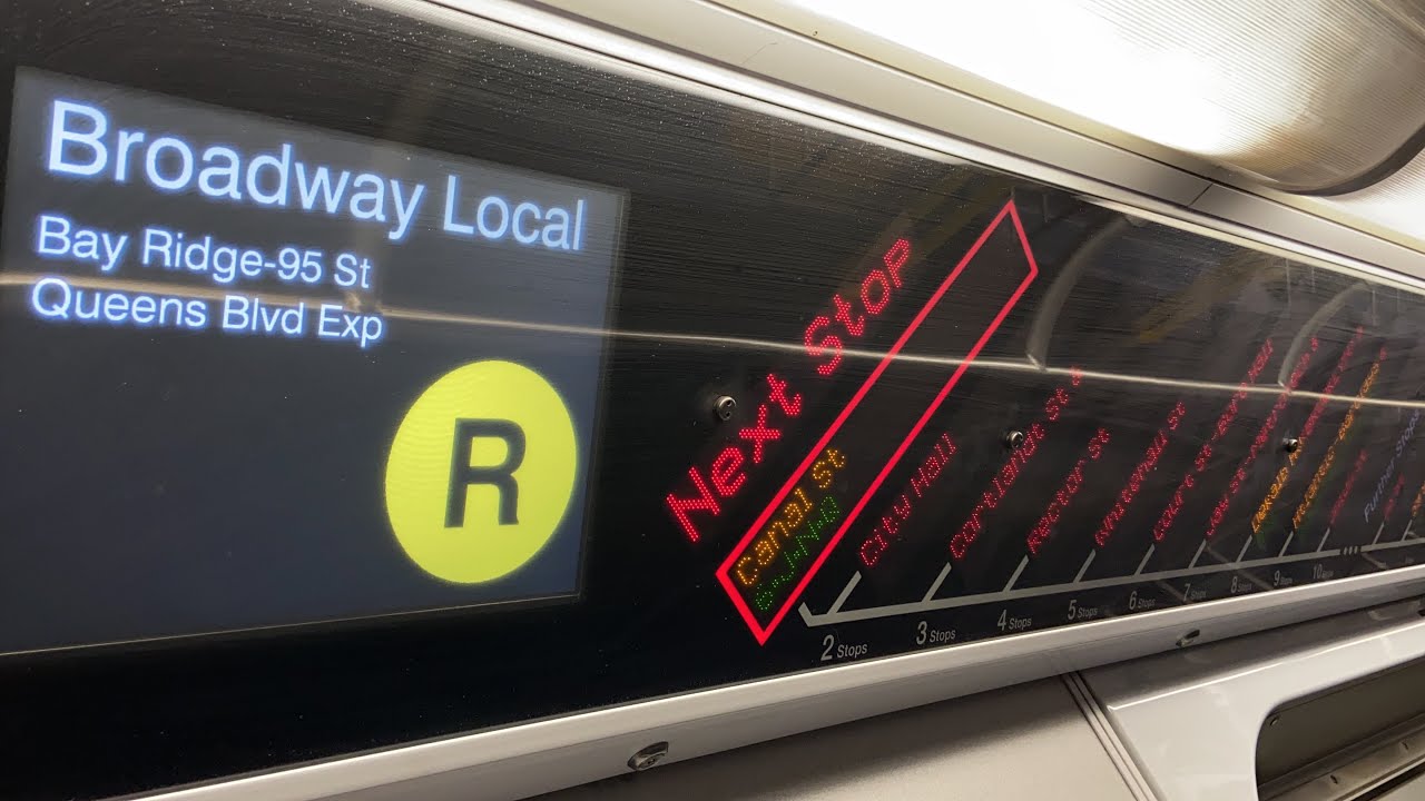 BMT Subway: R160B Siemens (R) Exp Train Ride from Forest Hills to Bay Ridge via Manhattan Bridge