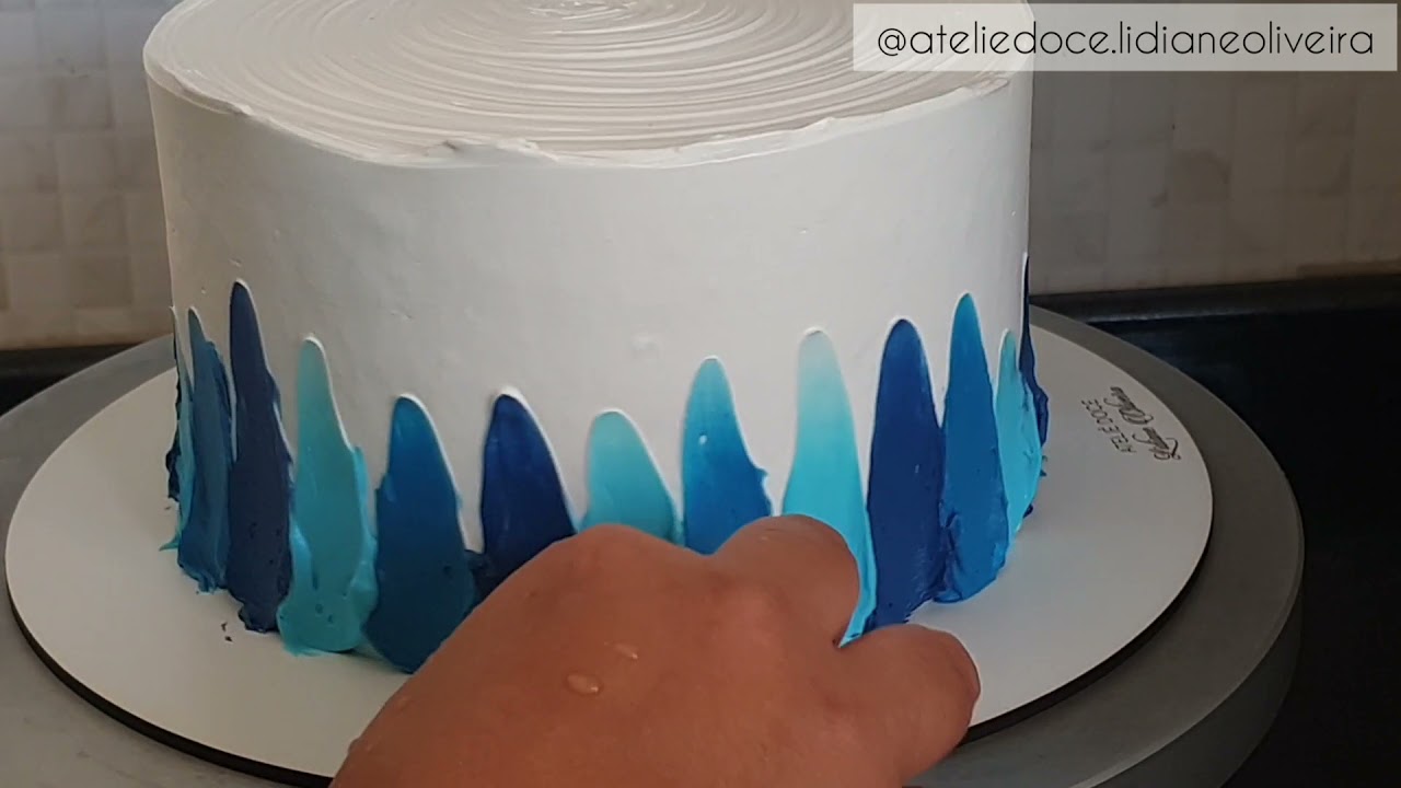 BOLO BORBOLETAS AZUL | ATELIÊ DOCE - LIDIANE OLIVEIRA