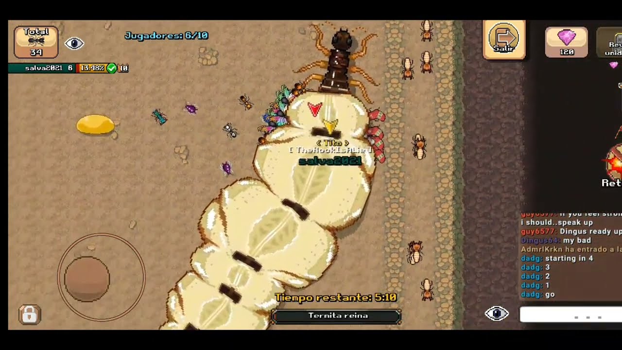 pocket ants cooperativos/nido de termitas 13.7 de daño