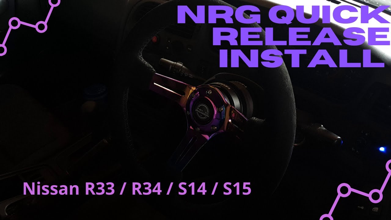 NRG Wheel & Quick Release FULL Install on Skyline R33 GTS-T Series 2 (incl R34, S14, S15)