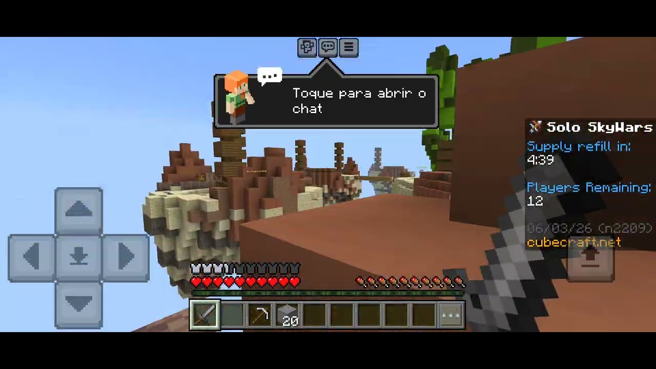 Jogando Skywars