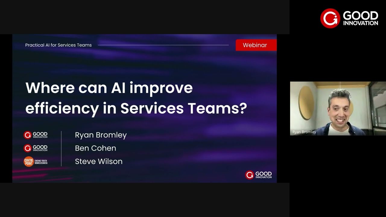 Where can AI improve efficiency in services teams?
