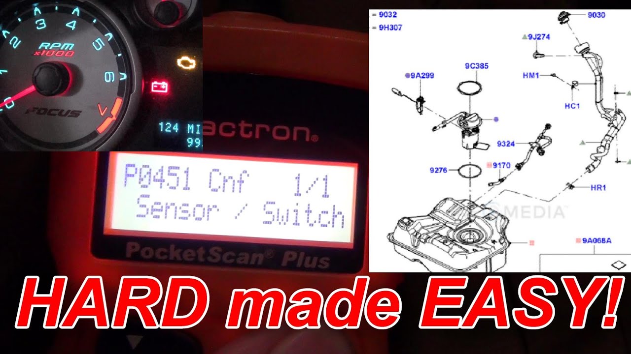Советы и рекомендации по устранению ошибки P0451 Ford Focus Check Engine и ее замене