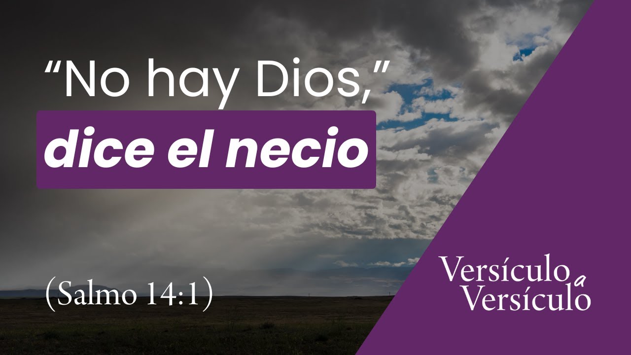 Dice el necio en su corazón, no hay Dios (Salmo 14:1) | Versículo a Versículo