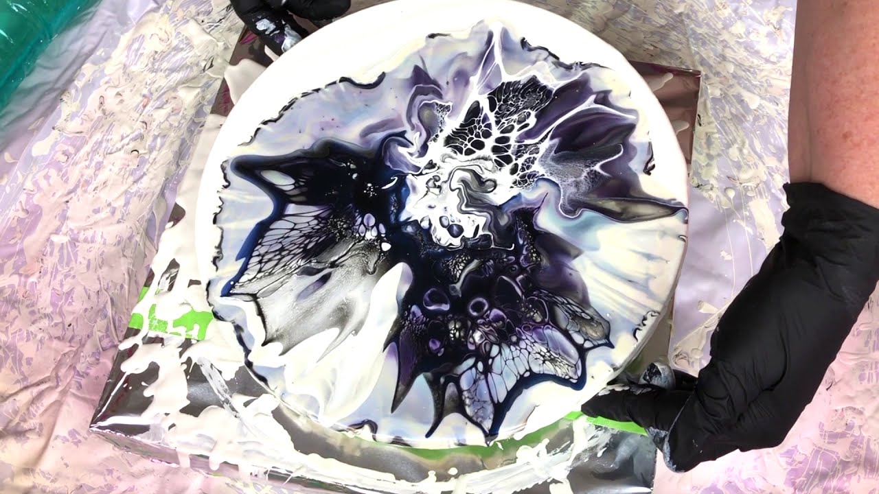 #178 MUST SEE BLACK AND WHITE acrylic pouring Or NOT?? MAGIC acrylic painting bloom technique