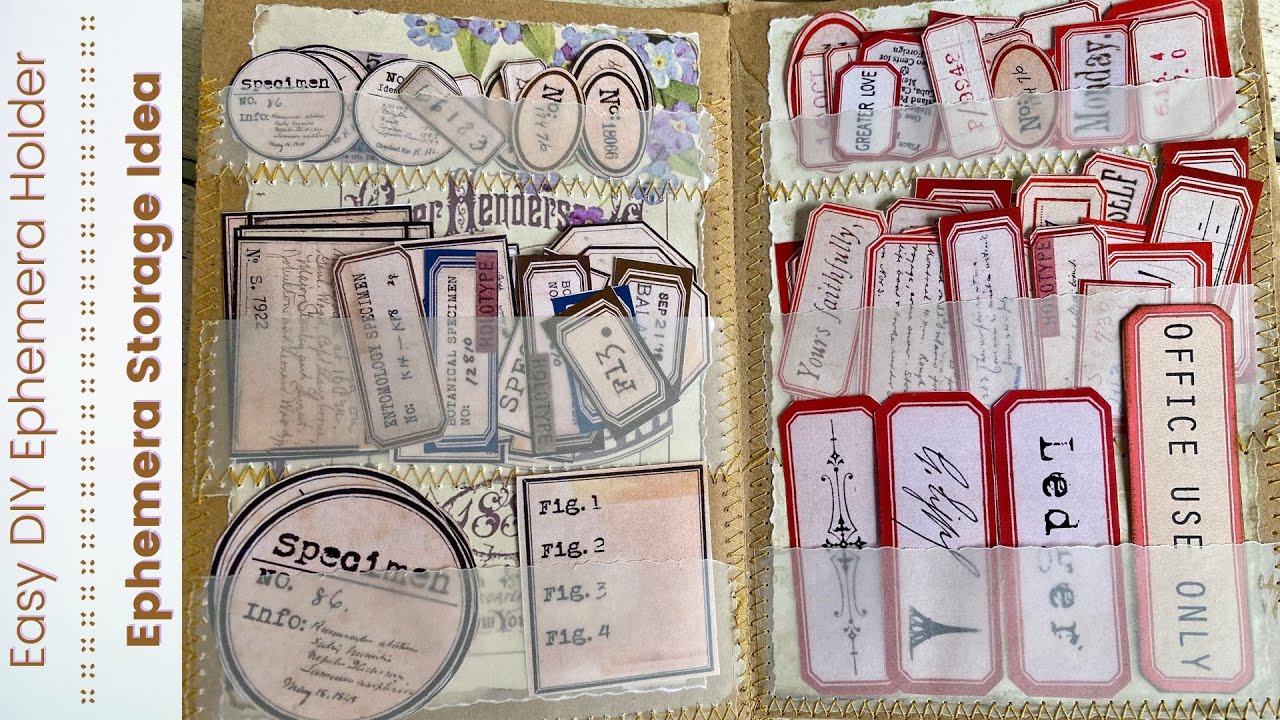 An Easy & Affordable Little DIY File Folder for Ephemera Storage