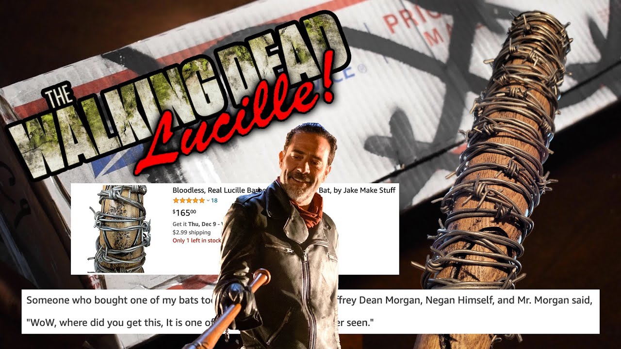 Opening Best Lucille - The Walking Dead Negan Barbed Wire Bat Unboxing Jake Make Stuff - Vampire Bat