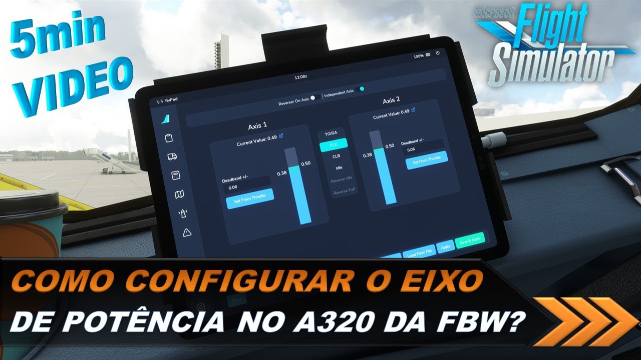 🧭5min Vídeo: (FS2020) Como configurar o THROTTLE no seu FBW A320? EP154