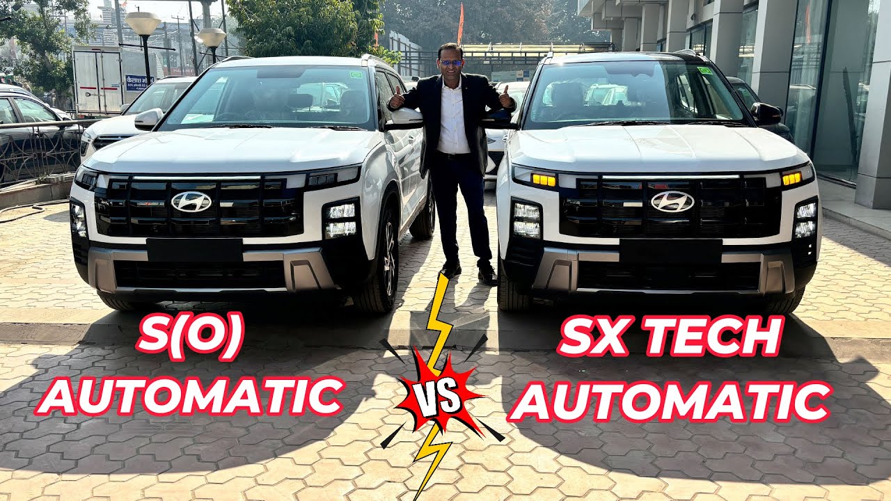 Best Model Choose Kare !! COMPARE FACELIFT CRETA S(O) Automatic vs SX TECH AUTOMATIC 2024