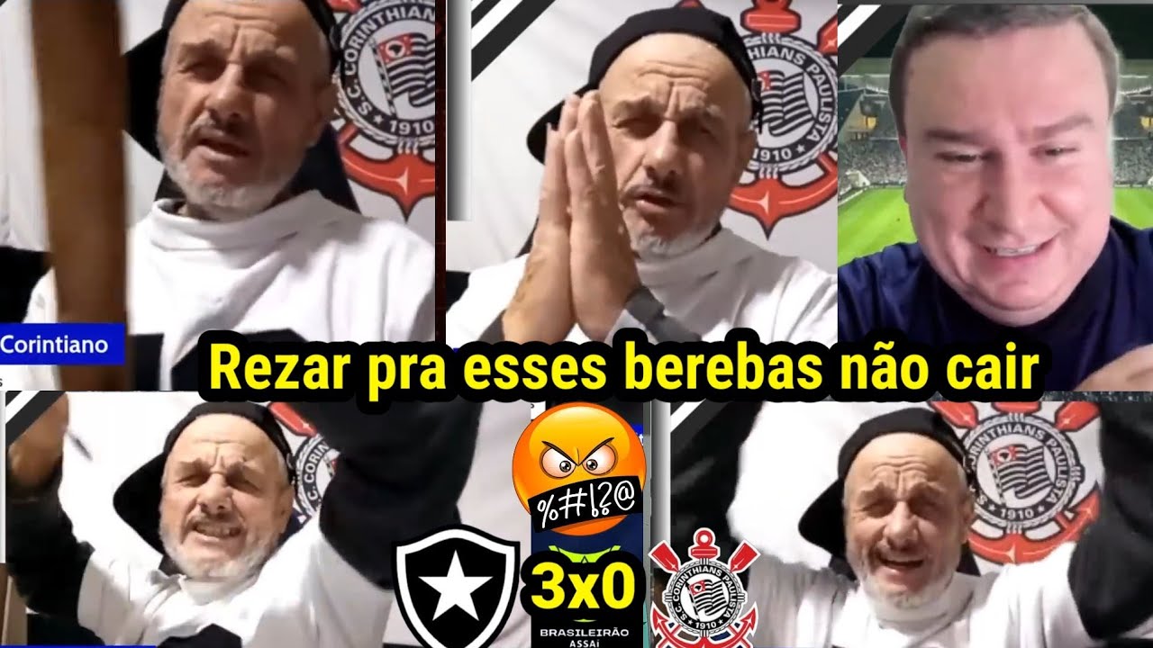 REAÇÕES COY O CORINTHIANO - O MELHOR PÓS JOGO DA HISTÓRIA l BOTAFOGO 3X0 CORINTHIANS