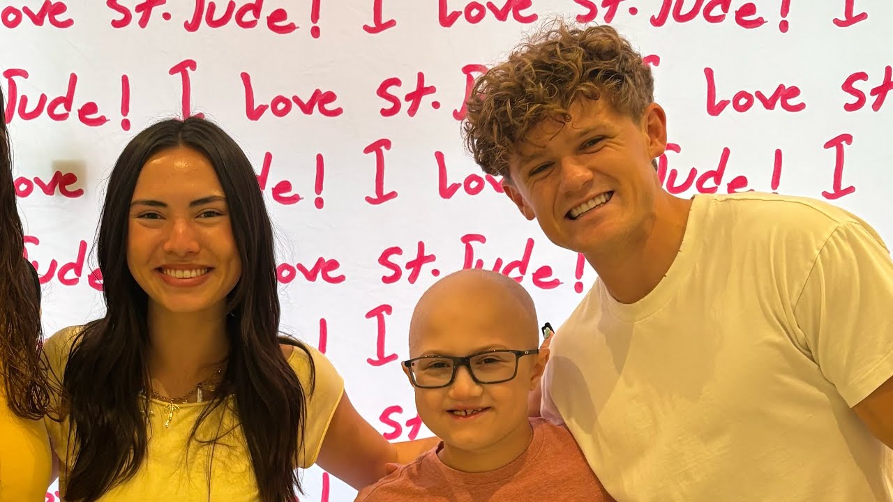 Ryan Trahan and Haley Pham visit St. Jude