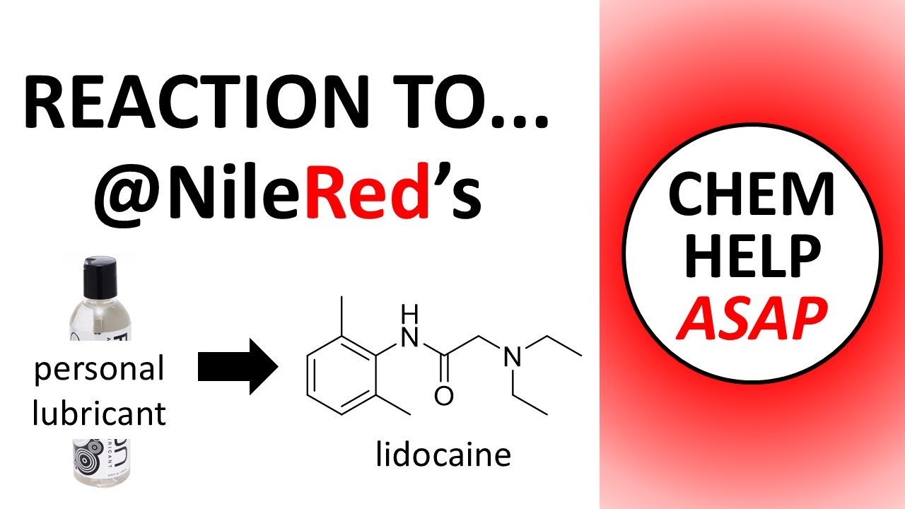 reaction to NileRed video - isolation of lidocaine from numbing lube