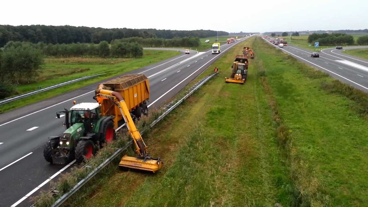 middenberm maaien langs de A37 Hemos combinaties