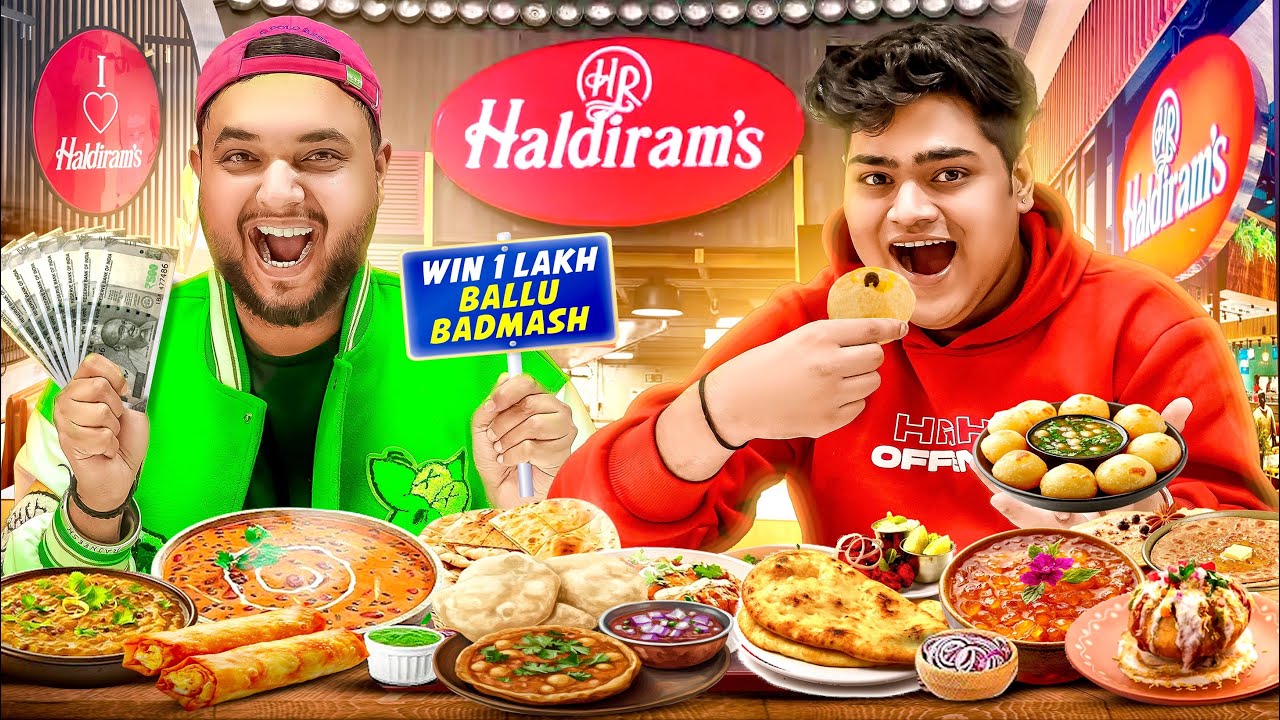 Finish Full Menu of HALDIRAM & Get 10,000 ₹ Cash 😱😱 