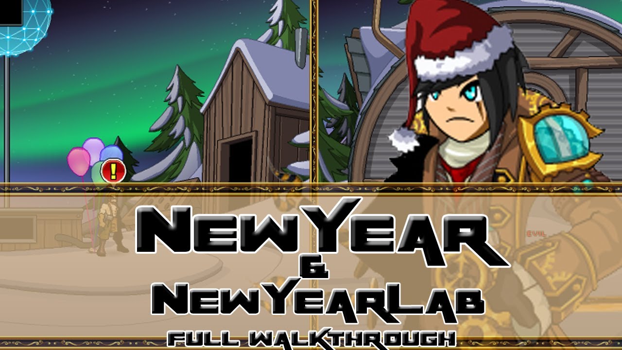 AQW: /join NewYear & /join NewYearLab Full Walkthrough (New Year's Event!)