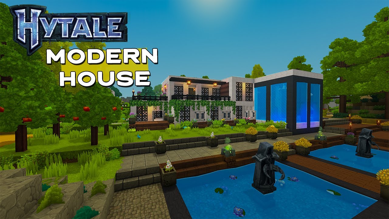 Hytale - I Built A Modern House By The Water