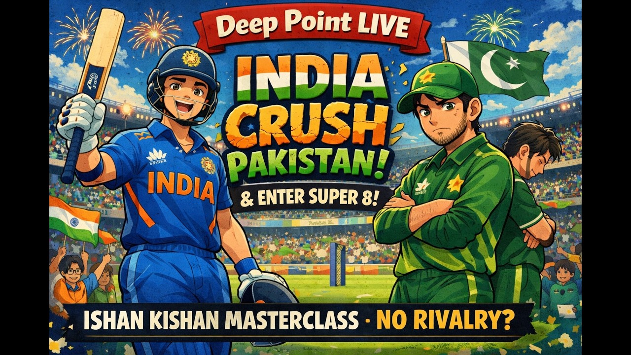 Deep Point Live: India CRUSH Pakistan & Enter Super 8 | Ishan Kishan Masterclass | No Rivalry?