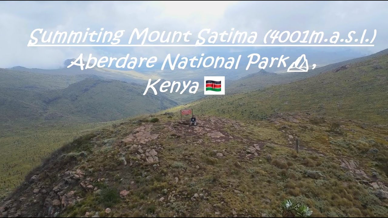 Summiting Mount Satima⛰️, Kenya's 3rd highest mountain at 4001m.a.s.l.