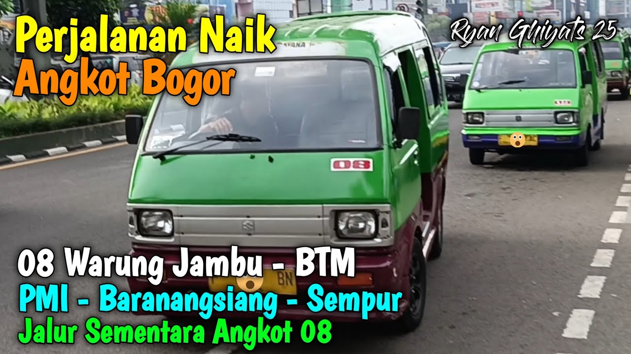 Jalur Sementara Angkot 08 Selama Jembatan Otista ditutup (Jambu Dua - Baranangsiang - Sempur - BTM)