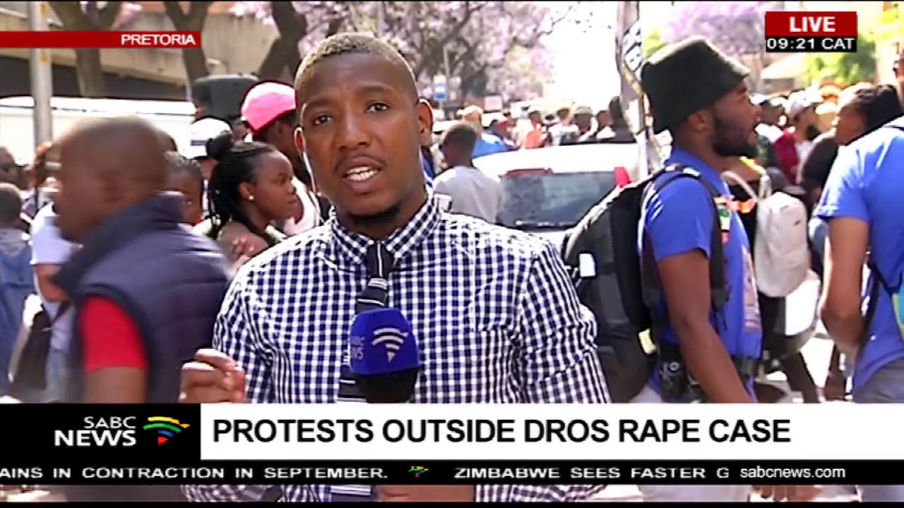 Hive of activity outside Pretoria Magistrate&rsquo;s Court