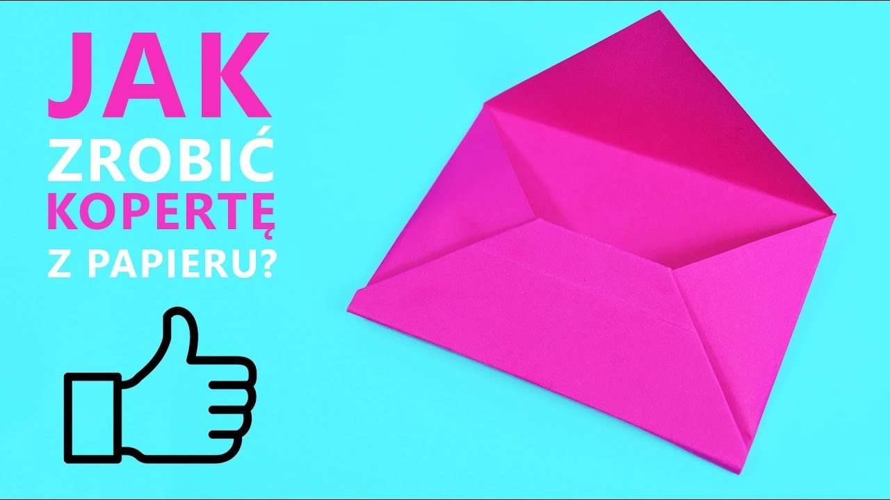 Jak zrobić kopertę z papieru - Papierowa koperta | DIY💌 How to make envelope
